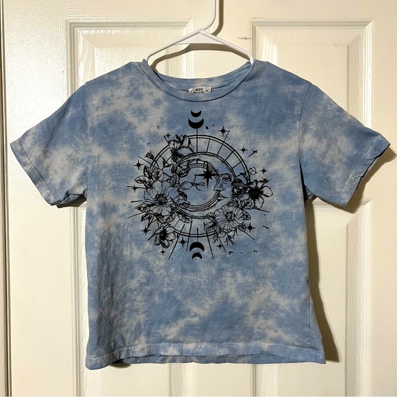 Ardene Tops - Witchy Celestial Tie-Dye Crop Top